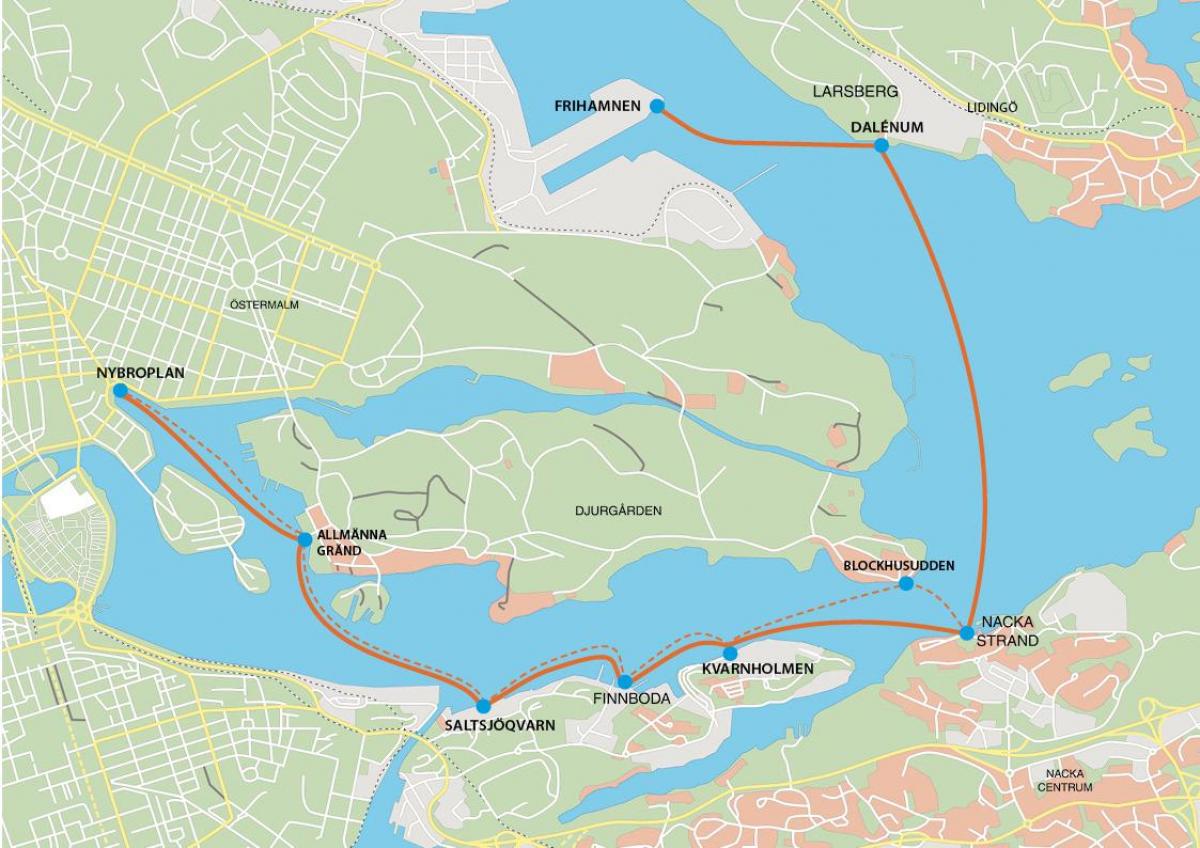 térkép frihamnen Stockholm