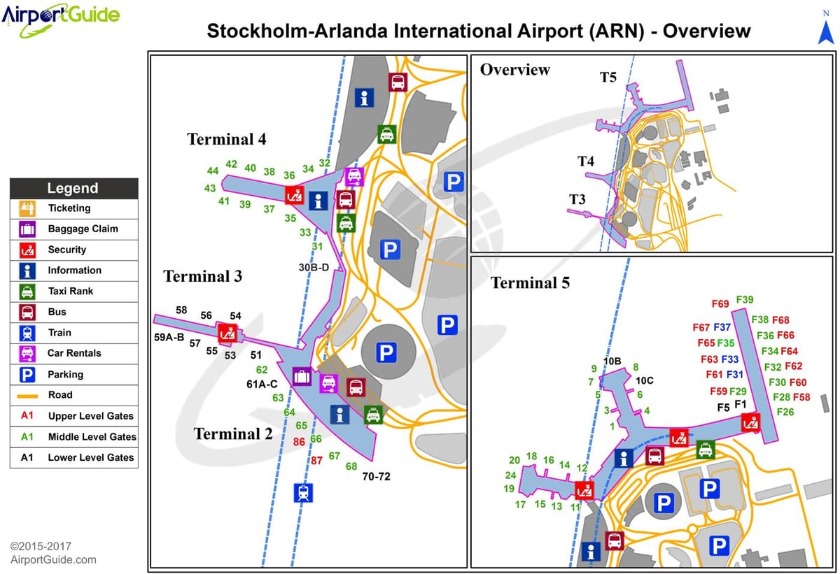 A stockholmi arlanda repülőtér térkép