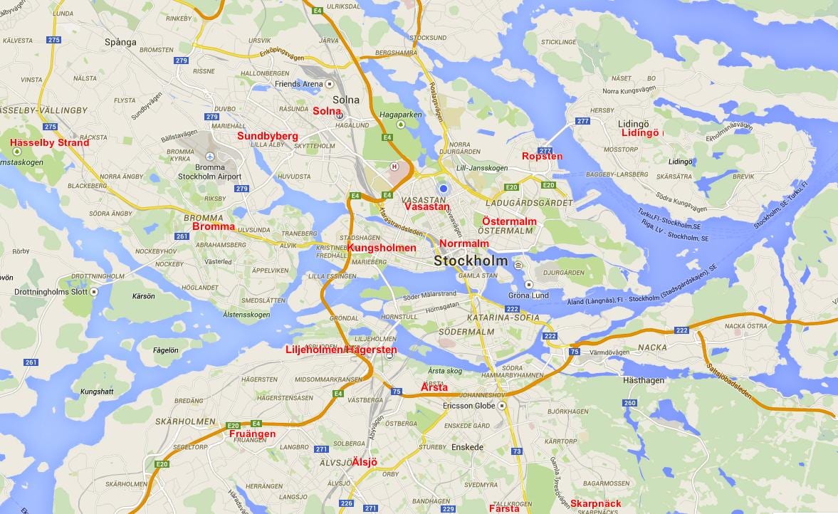 térkép bromma Stockholm
