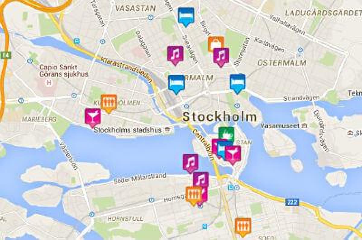 térkép meleg térkép Stockholm