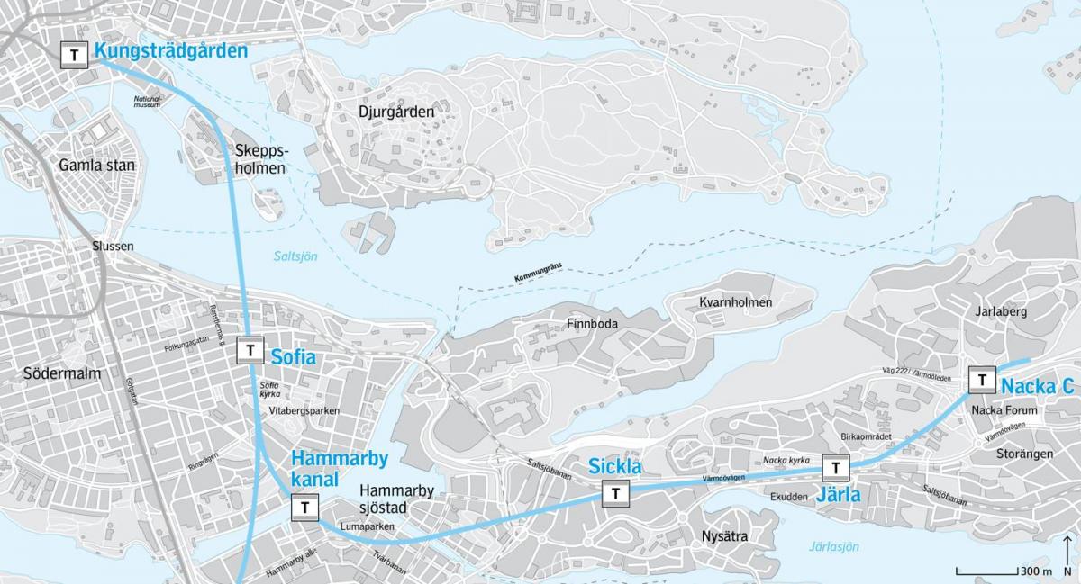 térkép nacka Stockholm