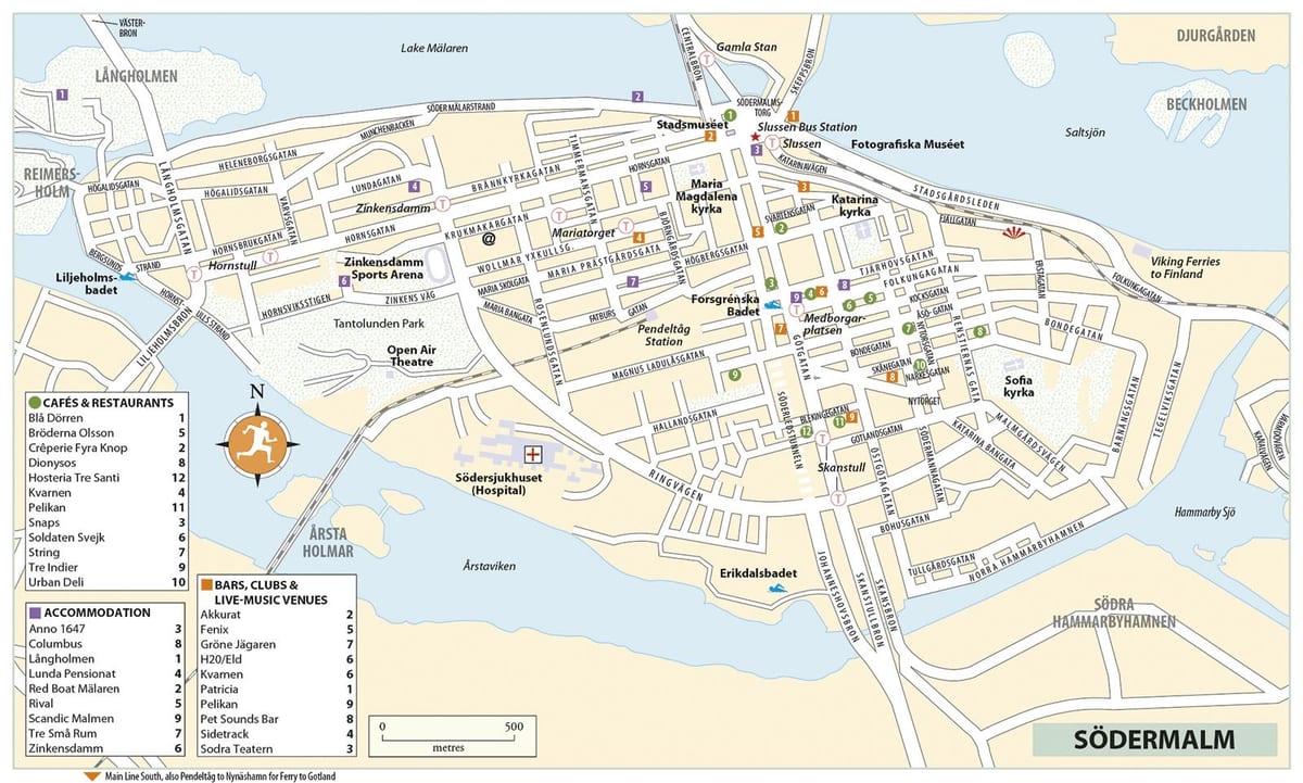 térkép sodermalm