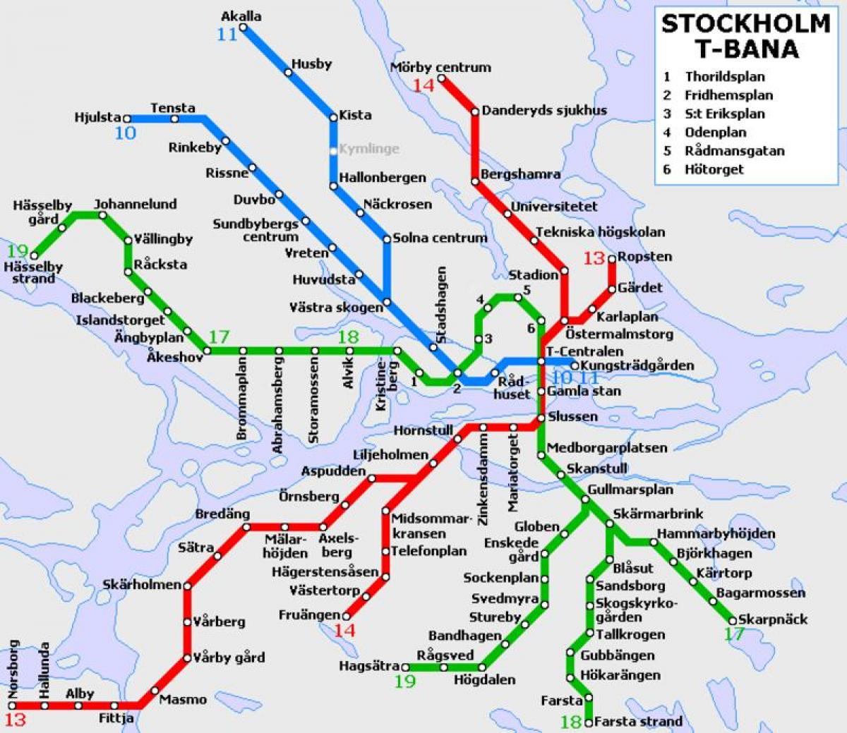 tömegközlekedés Stockholm térkép