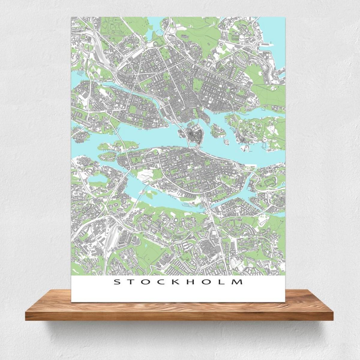 térkép Stockholm térkép nyomtatás