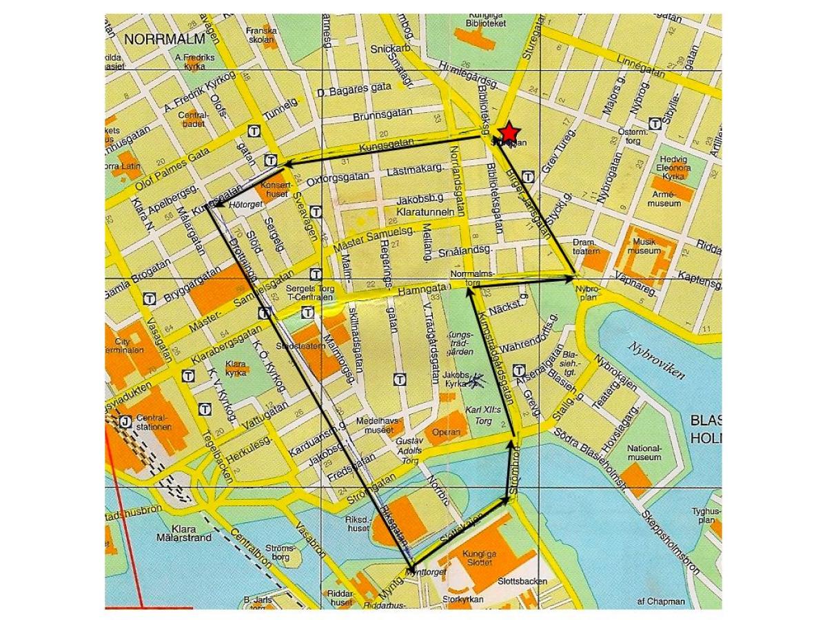 séta Stockholm térkép