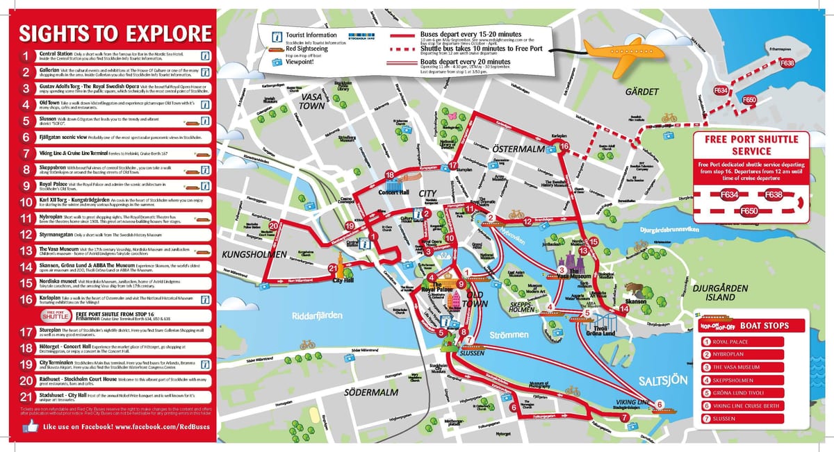 városnézés Stockholm térkép
