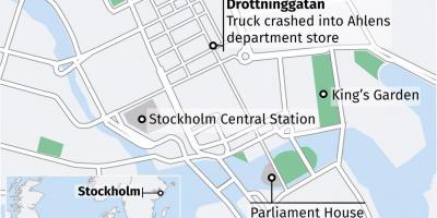 Térkép drottninggatan Stockholm
