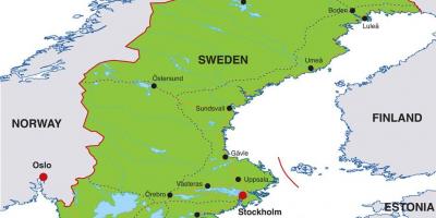 Főváros Svédország térkép