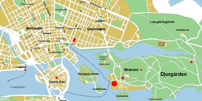 Gamla stan Stockholm térkép