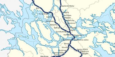 Stockholm pendeltag térkép