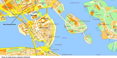 Stockholm center térkép
