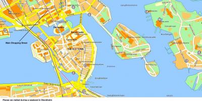 Stockholm center térkép