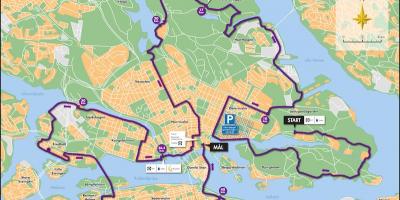 Stockholm kerékpár térkép