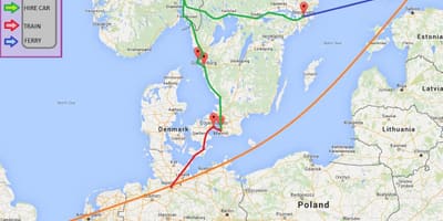 Komp térkép Stockholm