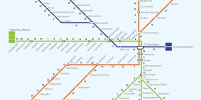 Térkép Stockholm gyaloglás