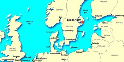 Stockholm európa térkép