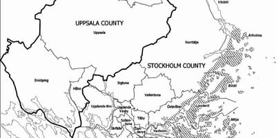 Térkép Stockholmi szigetvilágban
