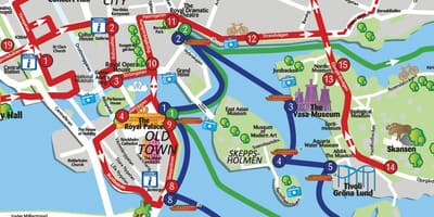 Stockholm érdekes pontok térkép