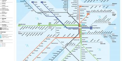 Sl tunnelbana térkép