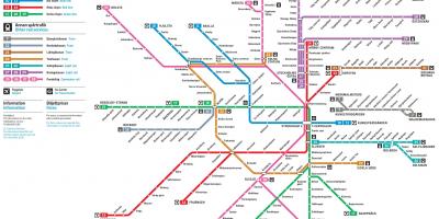 Stockholm vasúti hálózat térkép