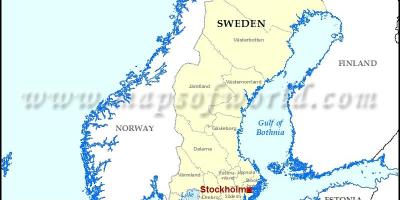 Stockholm-a világ térkép