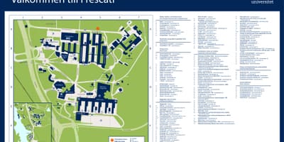 Térkép Stockholmi egyetemen