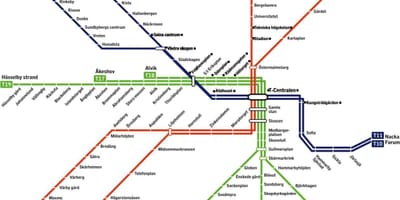 T Stockholm térkép